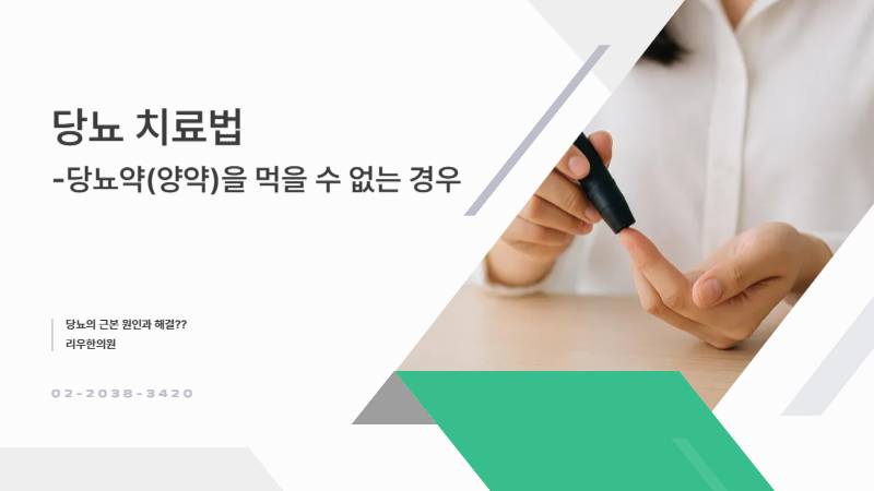 당뇨 치료법 정의