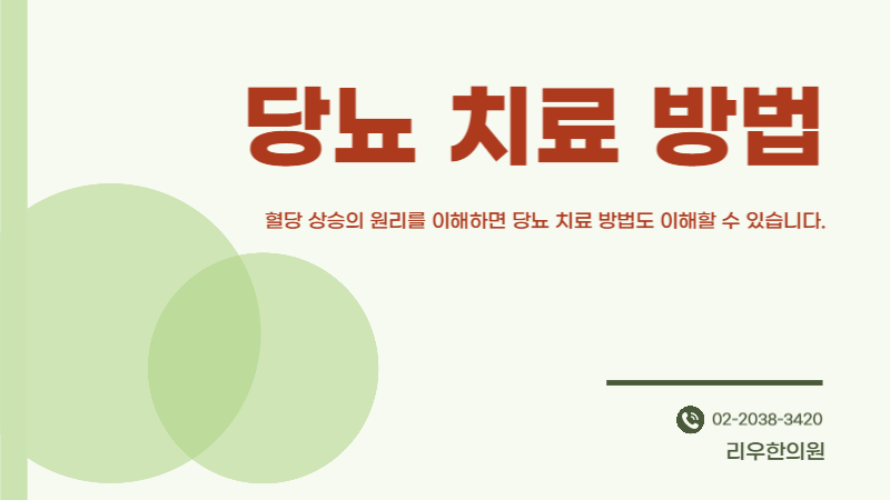 당뇨 공복 혈당 당뇨 치료 방법의 이해