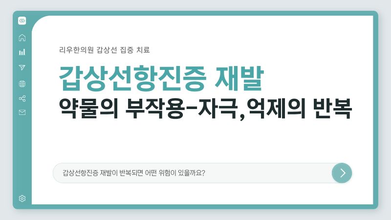 갑상선항진증 재발 기존방법