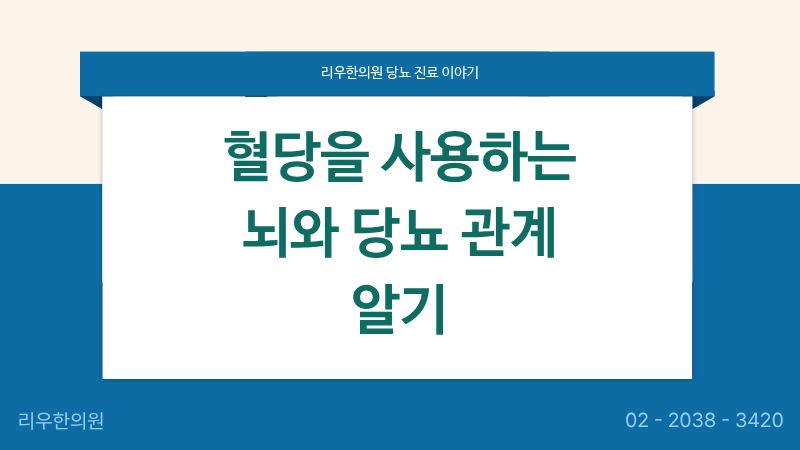 당뇨 치료에 중요한 점