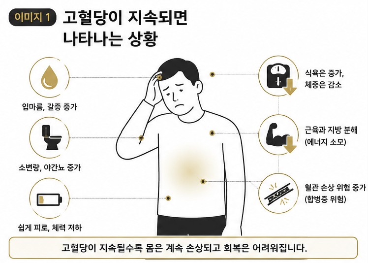 당뇨 혈당 안 떨어짐 문제저