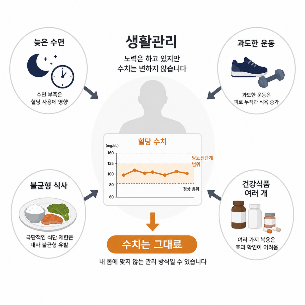 생활관리 모습들