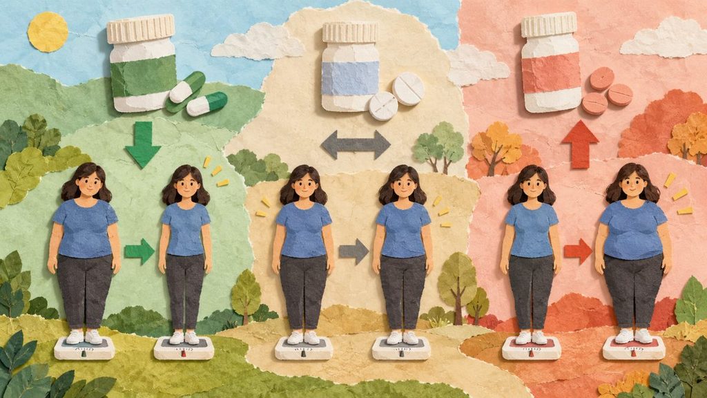 당뇨약 살빠짐 - 체중을 줄이는 약, 변하지 않는 약, 늘리는 약